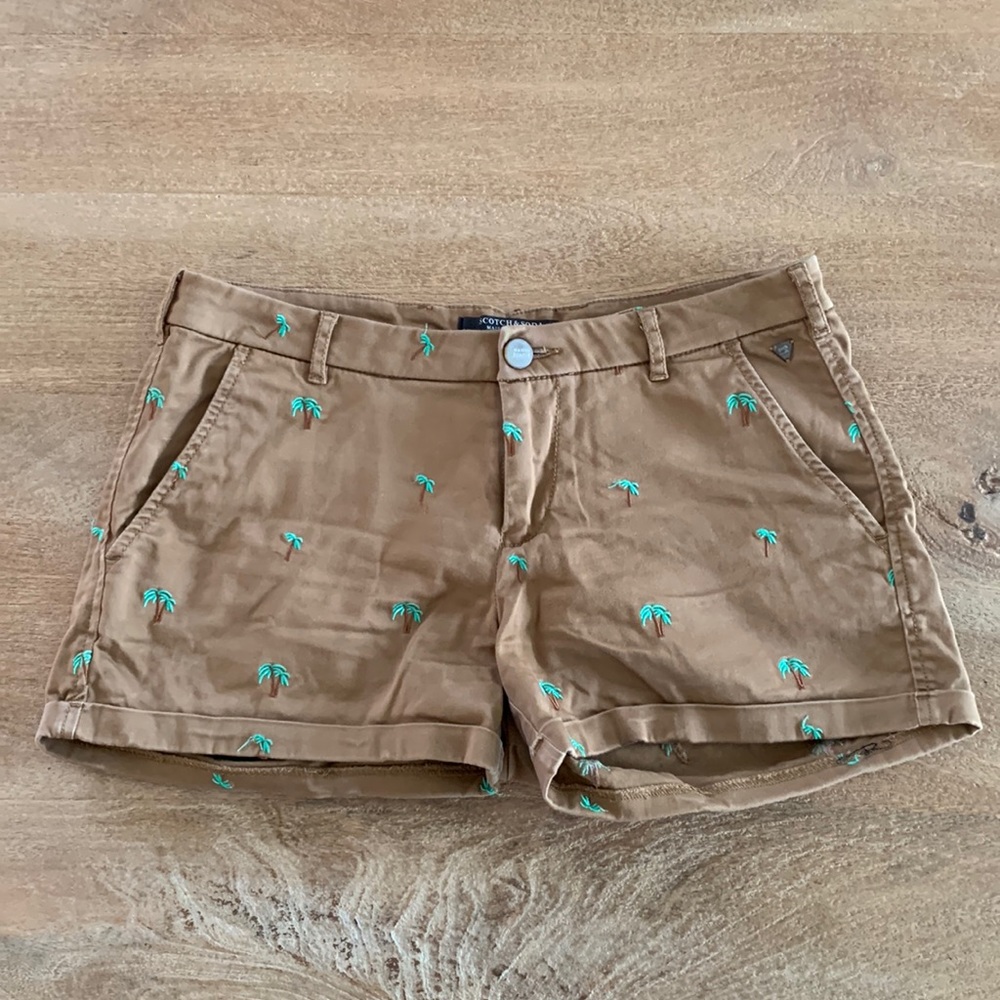 Scotch & Soda palm tree shorts